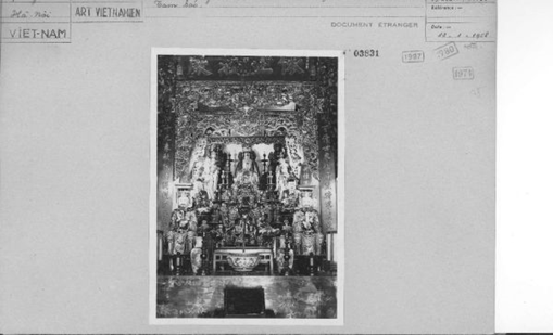 Ban tam bảo chùa Quang Hoa - 1958 (Nguồn: EFEO)