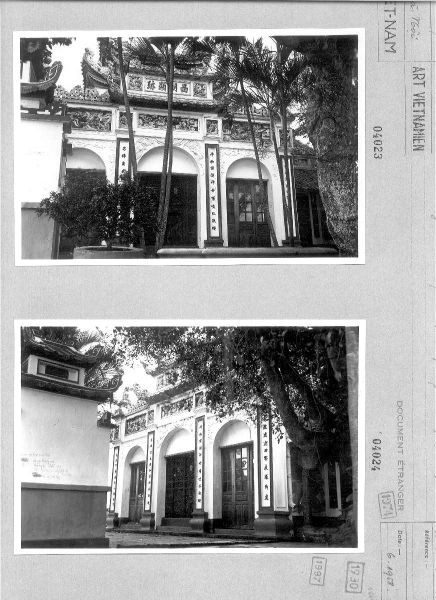 Cửa phủ Tây Hồ năm 1958 (Nguồn: EFEO)